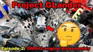 Project GLander Episode 2 - Mercedes GL320 X164 OM642 engine disassembly