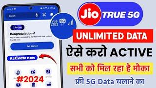 Jio true 5g activate kaise kare  how to activate jio unlimited 5g data  jio 5g data setting 2024