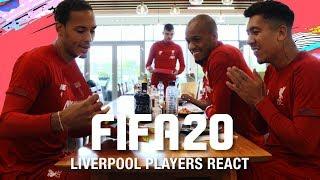 Liverpool players react to their FIFA 20 ratings  Van Dijk with Salah Mane Firmino and more