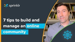 How to build and manage an online community