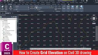 How to Create Grid Elevation on Civil 3D drawing