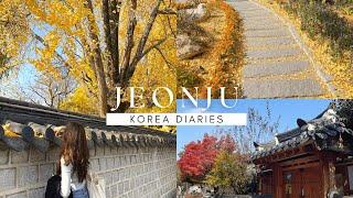 Autumn in jeonju best chocopie in jeonju + hanok village + must try kalguksu️