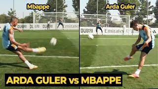 Arda Güler challenging Mbappé long-range shot in final training ahead Atalanta  Football News Today