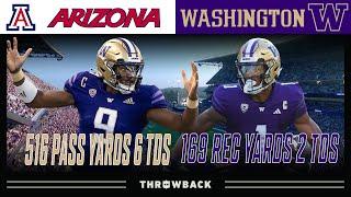 Penix & Odunze DOMINATE Arizona vs. Washington 2022 October 15