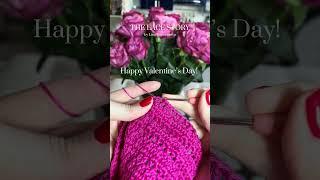 Crochet Irish Lace technique. #happyvalentinesday #crochetpattern #crochetart