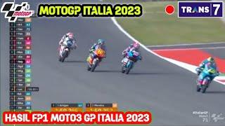 Latihan Bebas 1 Moto3 italia 2023  fp1 Moto3 italia 2023 hari ini - Hasil MotoGP Hari ini