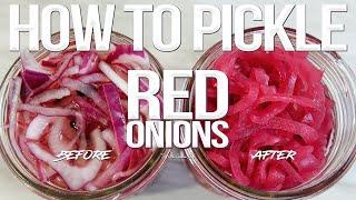 How to Make Homemade Pickled Red Onions  SAM THE COOKING GUY