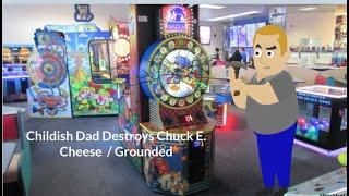 Childish Dad Destroys  Chuck E Cheese  Gets Grounded