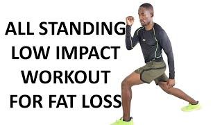 30 Minute ALL STANDING Low Impact Workout for Fat Loss No Equipment