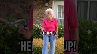 Grandma witnesses an assault