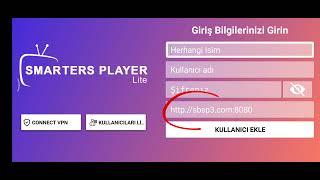 Smarters Player Kullanıcı Ekleme