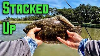 Where To catch summer FLOUNDER... today we put on a clinic