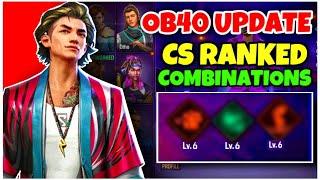 Top 03 Best Cs Ranked Character Combinations In Free Fire After Ob40 Update