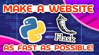 Make A Python Website As Fast As Possible