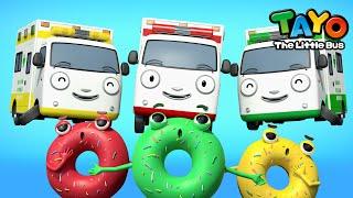 *नया* Tayo Nursery Rhymes Special l Donuts in danger l ब्रेव कार्ज़ l रंग सीखें