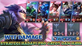 WTF DAMAGE  STRATEGI LAWAN PRO PLAYER GATOT DAN HAYABUSA  natalia gameplay 2024 - MLBB