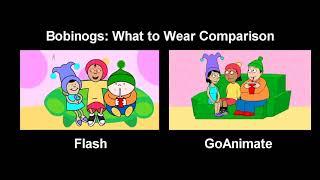 Bobinogs What to Wear Comparison Flash vs. GoAnimate