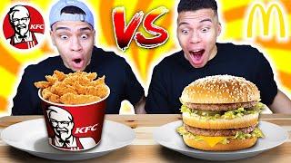 KFC VS MCDONALDS CHALLENGE   Kelvin und Marvin