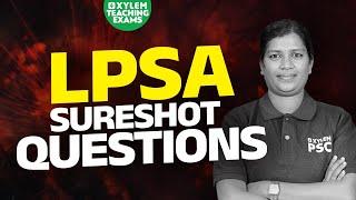 LPST SURESHOT QUESTIONS  XYLEM TEACHING EXAMS