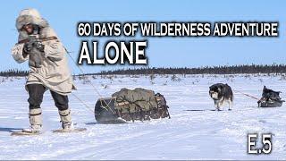 60 Days Solo in the White Wilderness  E.5  Remote Journey to Big Labrador River Alone with my Dog