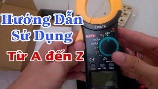 Hướng dẫn sử dụng đồng hồ Ampe kìm kẹp 3266TA   NJTY 3266TA