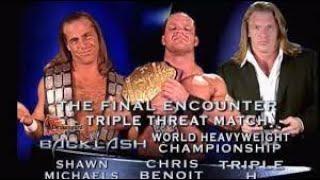 WWE Backlash 2004 Match Card