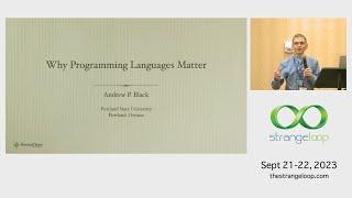 Why Programming Languages Matter by Andrew Black