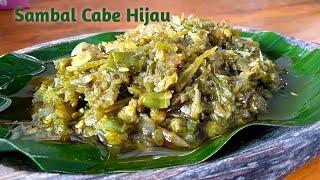 Cara Membuat Sambal Cabe Hijau khas RM Padang