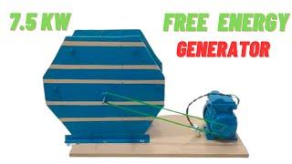 How To Generate 7.5 KW Free Energy Using AC Motor And 7 5 KW Generator