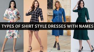 Different Types Of Shirt Style Dresses with Names