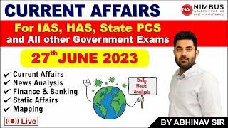 27th June 2023  Current Affairs-2022  By Abhinav Joshi