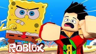 ÇİRKİN SÜNGER BOB KOVALADI  Roblox Escape Spongeboy and Krispy Crab Obby