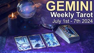 GEMINI WEEKLY TAROT READING CHOOSE FROM THE HEART July 1st to 7th 2024 #weeklyreading #weeklytarot