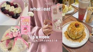 what i eat in a week in indonesia daifukku cute cafe japanese pancakes sushi & more