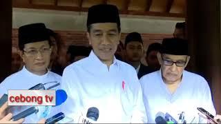 Presiden jokowi dan ulama prof.Quraish shihab di pesantren Bayt Al.Quran