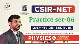 Practice Set-06 CSIR-NET-JUNE-2024