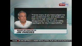 SONA Jim Paredes inaming totoo ang pribadong video na kumalat online