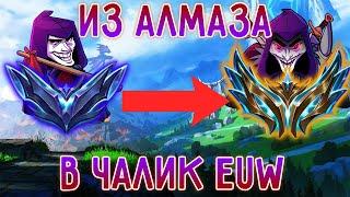 EUW Ранги дорога в чалик на АП Шако Лига Легенд League of Legends