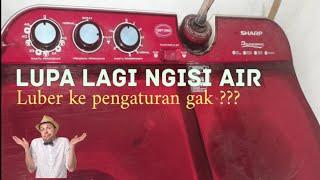 LIVE  Apakah pengisian air di mesin cuci 2 tabung bisa luber ke atas ️