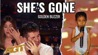 American got talent baby singing She s Gone song On the world stage makes the judges cry