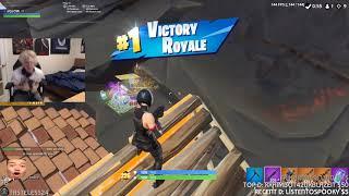 xQc Finally Gets His First Victory Royale  Fortnite