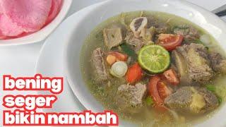 BENING SEGER‼️RESEP SOTO DAGING SAPI KUAH BENING YANG SEGER GINI CARANYA