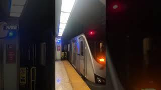 TTC Subway Train Departing Sheppard West Station 6142024