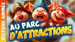 Les 3 petits cochonsHistoire pour sendormir conte de fees the 3 little pigs in french Loup