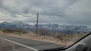 Driving highway 87 Arizona