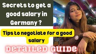 Secrets to a good salary in Germany Tips to negotiate for a good salary in   Detailed guide