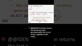 What is the difference between scope_identity and @@identity?