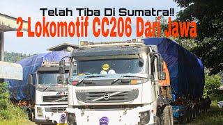 Telah tiba di SumatraLokomotif CC206 dari Jawa