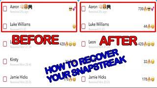 How to recover your lost snapchat streak in just 2 minutes