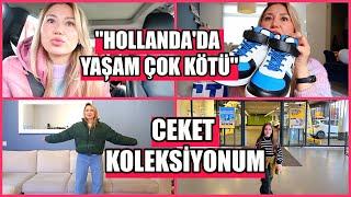 KOCAM HOLLANDAYA GELDİĞİ İÇİN MUTSUZ  ÇOCUKLARA KIȘ AYAKKABI ALIȘVERİȘİ BENİM CEKET KOLEKSİYONUM